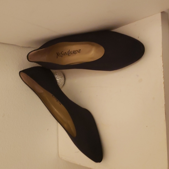 ♤ Yves Saint Laurent Crystal Ball Heels - Picture 1 of 10